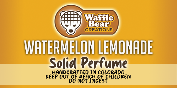 watermelon lemonade solid perfume label